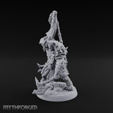 Beneath the War Banner Two-Headed Beastman Chieftain — With Banner