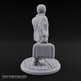 Briefcase Clutching Hybrid Valet Miniature for Dungeons and Dragons, Pathfinder or other TTRPGs