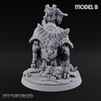 Mounted And Crowned Demon Warlord B Miniature for Dungeons and Dragons, Pathfinder or other TTRPGs