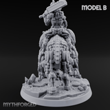 Mounted And Crowned Demon Warlord B Miniature for Dungeons and Dragons, Pathfinder or other TTRPGs