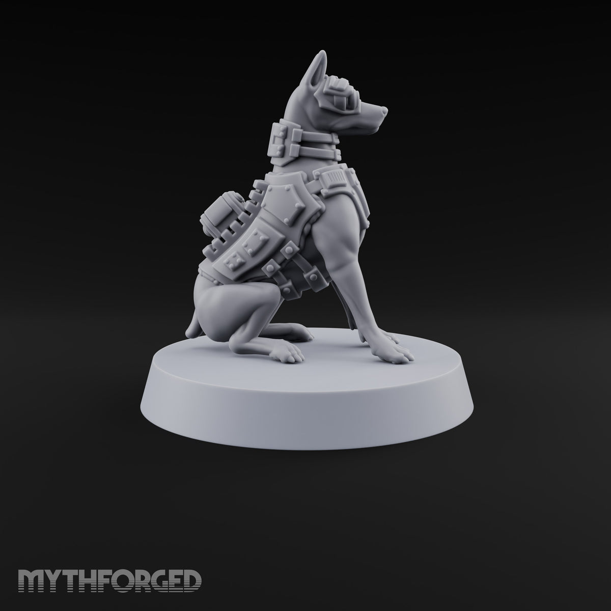 Pointing the Way Human and War Dog Team — D