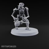 Weapons at the Ready Weird War British Automaton Heavy Machine Gunners — A