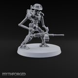Weapons at the Ready Weird War British Automaton Heavy Machine Gunners — A