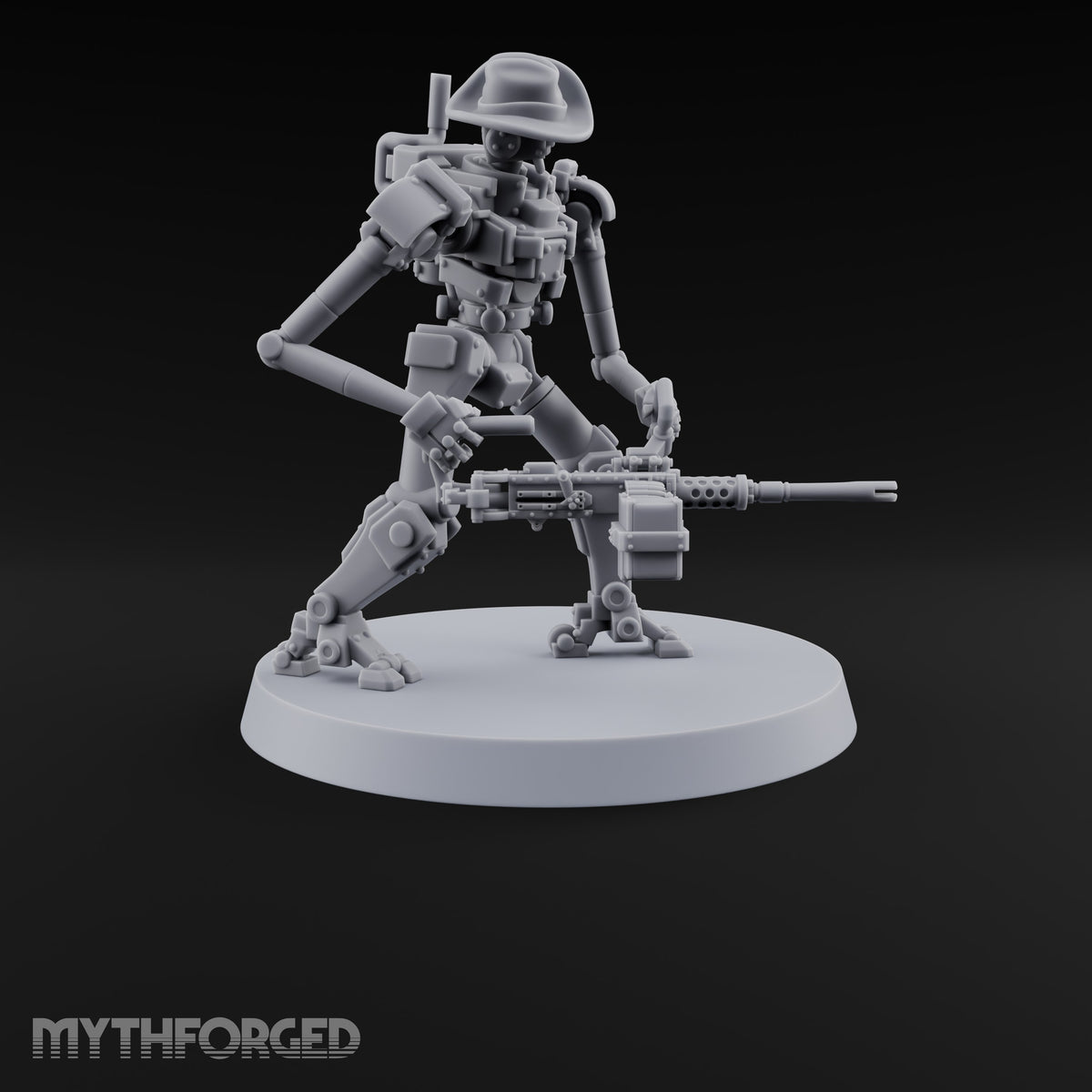 Weapons at the Ready Weird War British Automaton Heavy Machine Gunner A