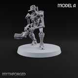 Weapons at the Ready Weird War British Automaton Heavy Machine Gunners — A