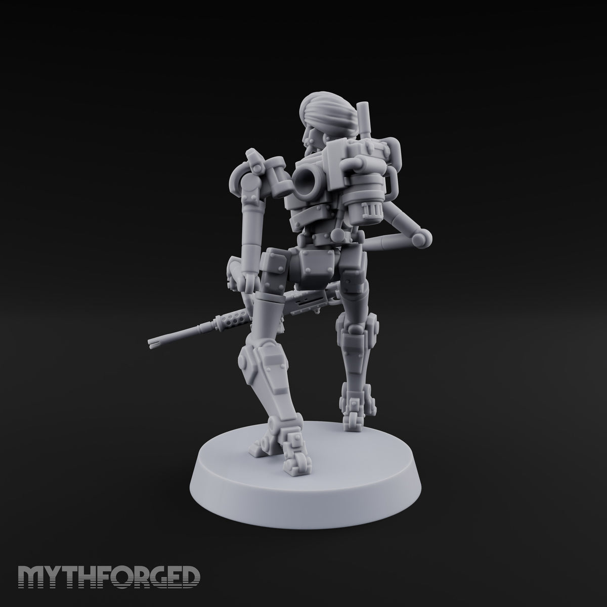 Weapons at the Ready Weird War British Automaton Heavy Machine Gunner C