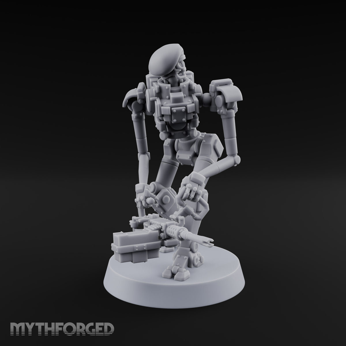 Weapons at the Ready Weird War British Automaton Heavy Machine Gunner D