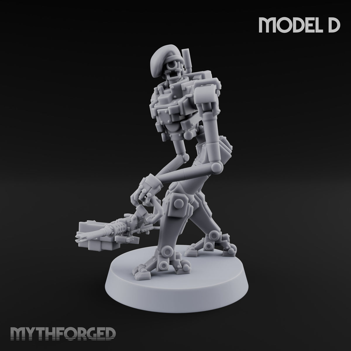 Weapons at the Ready Weird War British Automaton Heavy Machine Gunners — D