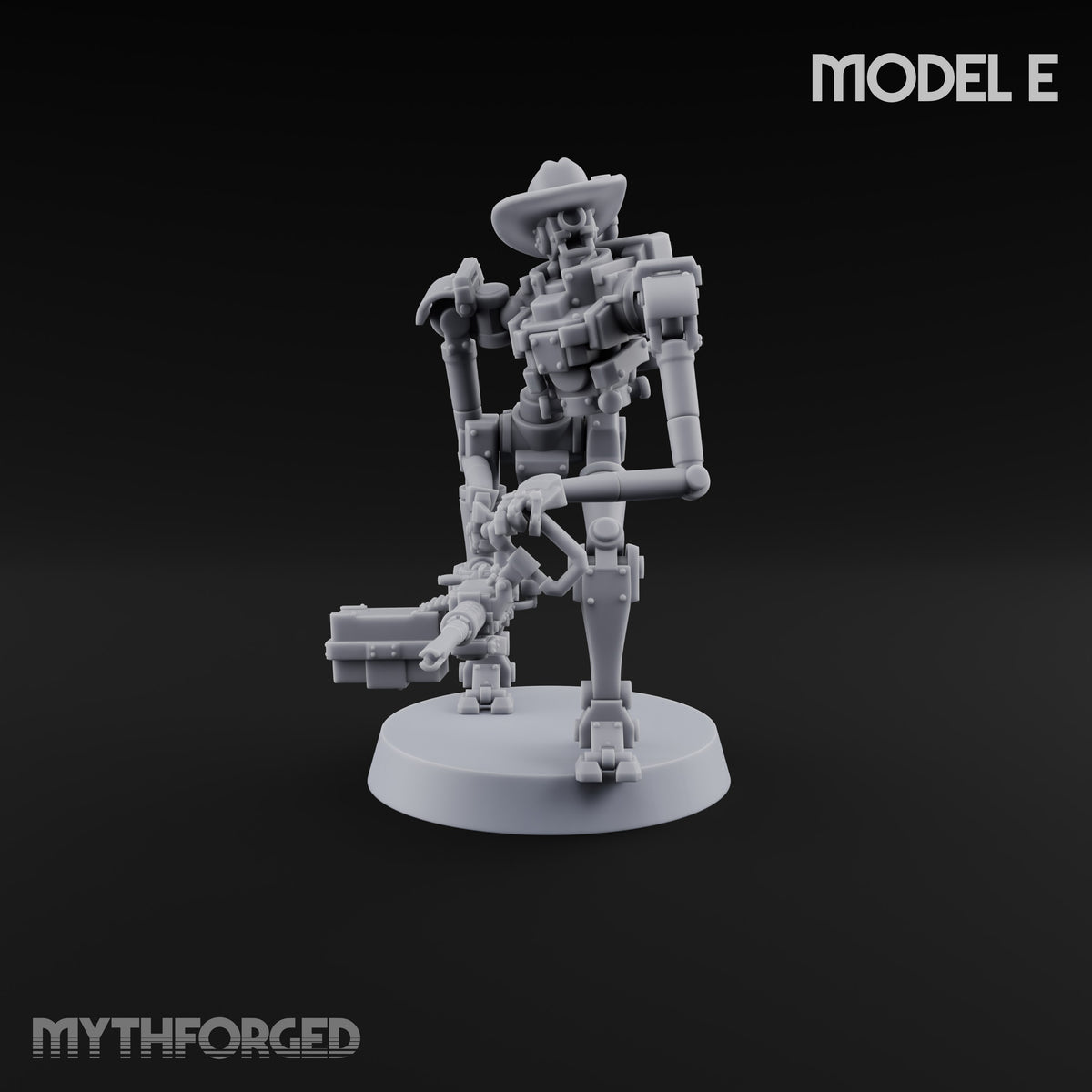 Weapons at the Ready Weird War British Automaton Heavy Machine Gunners — E