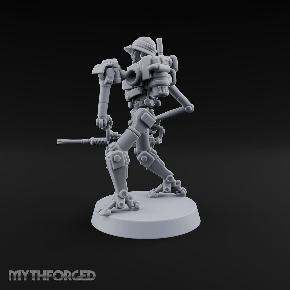 Weapons at the Ready Weird War British Automaton Heavy Machine Gunner F