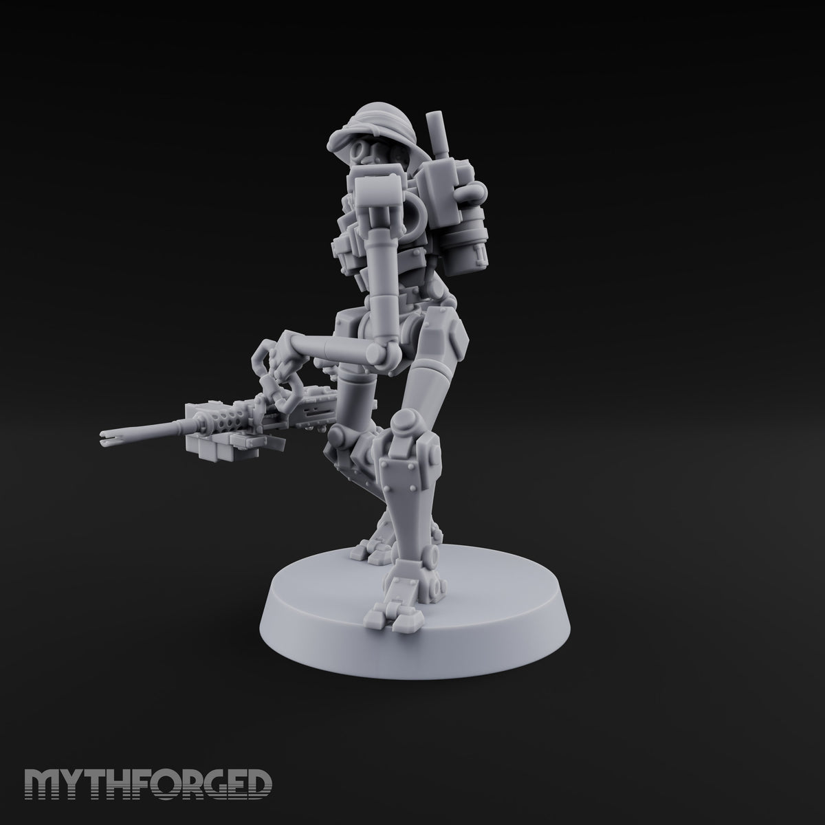 Weapons at the Ready Weird War British Automaton Heavy Machine Gunner F
