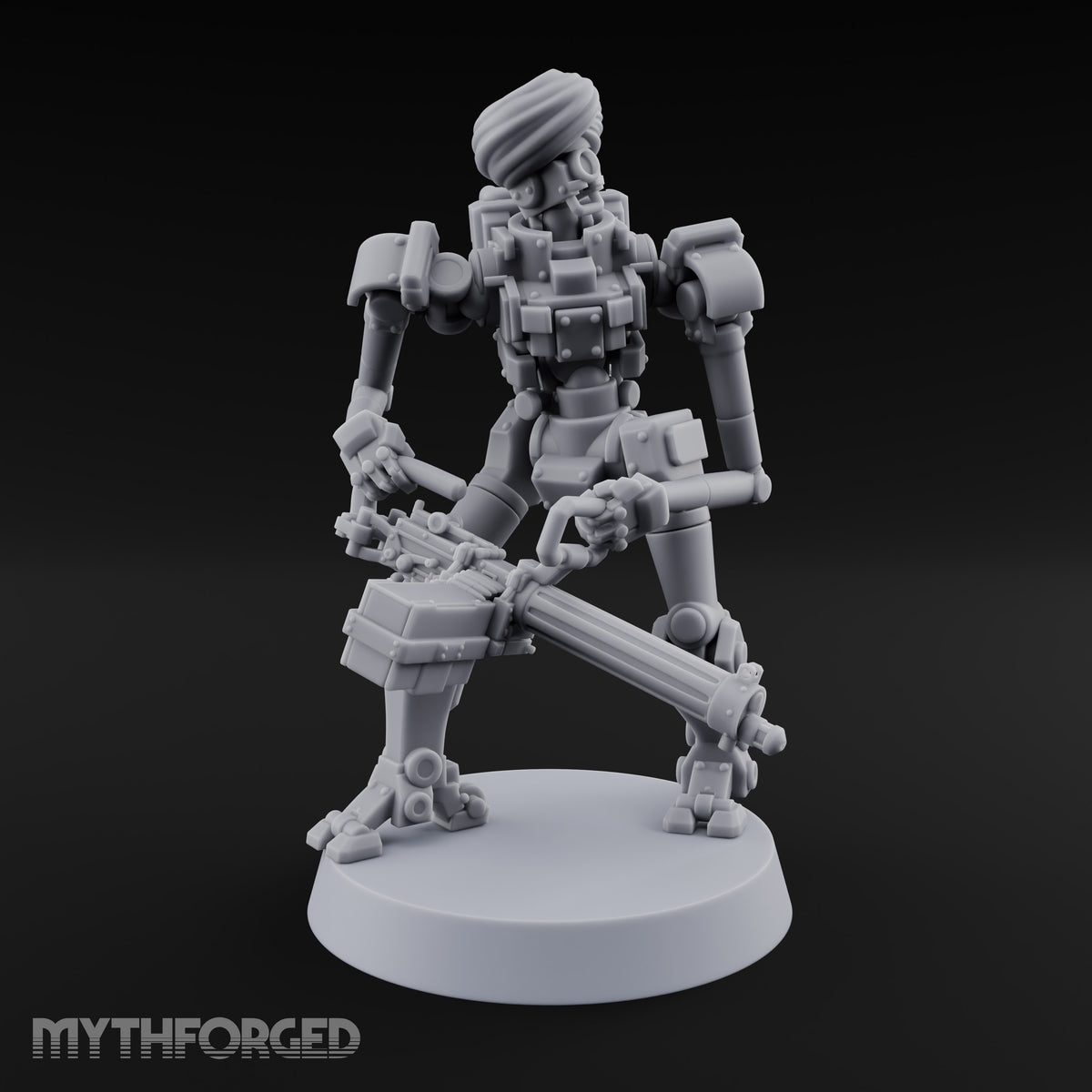 Guns at the Hip Weird War Automaton Machine Gunners — C