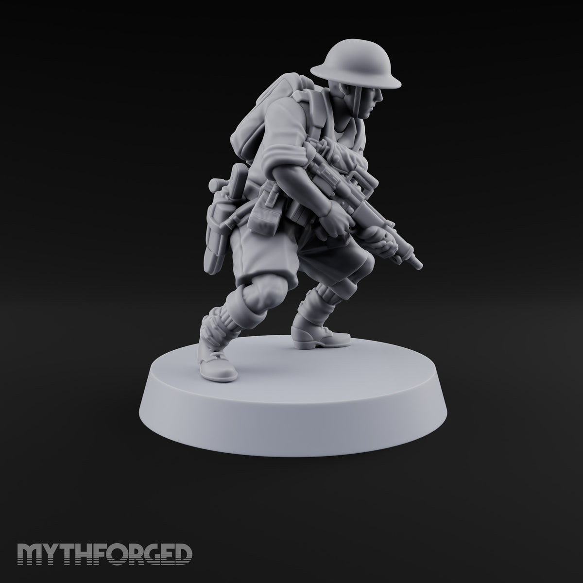 Sweeping the Perimeter Human Bullpup Rifleman J
