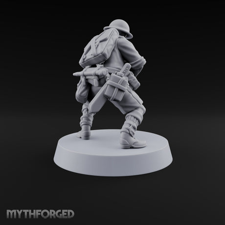Sweeping the Perimeter Human Bullpup Rifleman J
