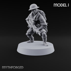 Sweeping the Perimeter Human Bullpup Rifleman J