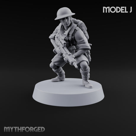 Sweeping the Perimeter Human Bullpup Rifleman J