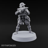 Sweeping the Perimeter Human Bullpup Riflemen — A
