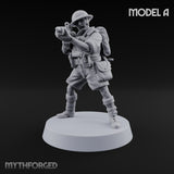 Sweeping the Perimeter Human Bullpup Riflemen — A