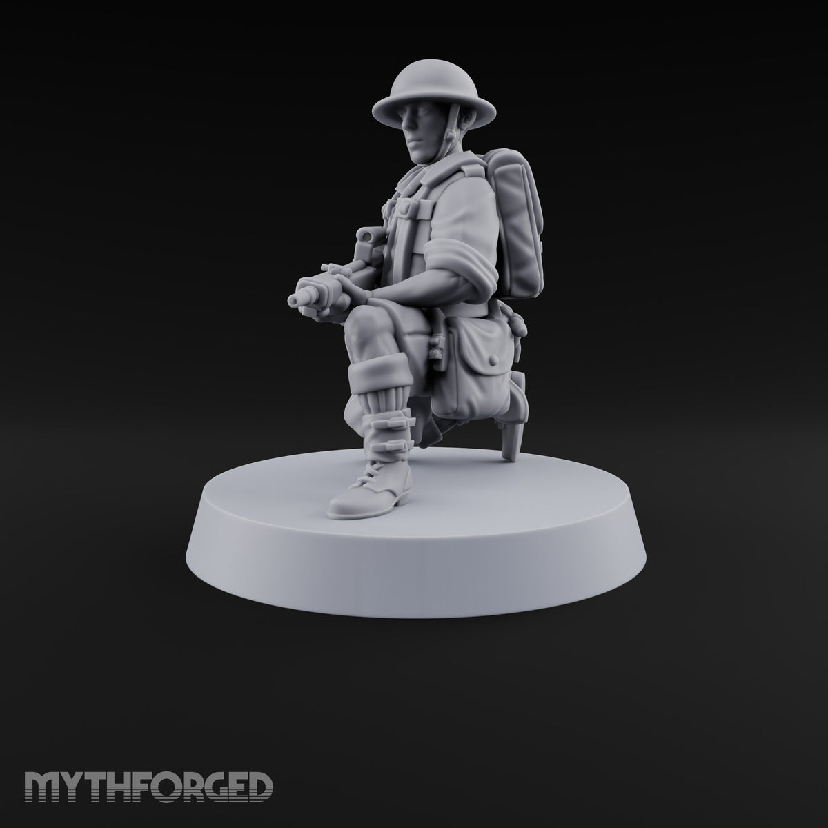 Sweeping the Perimeter Human Bullpup Rifleman F