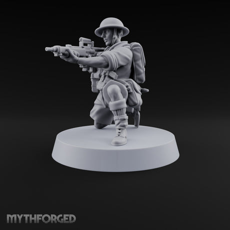 Sweeping the Perimeter Human Bullpup Rifleman G