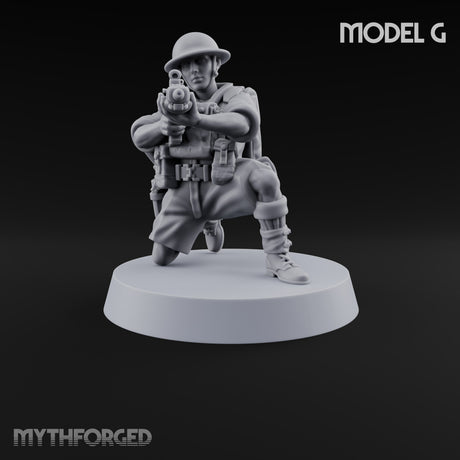 Sweeping the Perimeter Human Bullpup Rifleman G