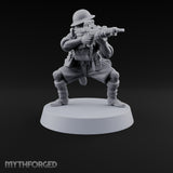 Sweeping the Perimeter Human Bullpup Riflemen — H
