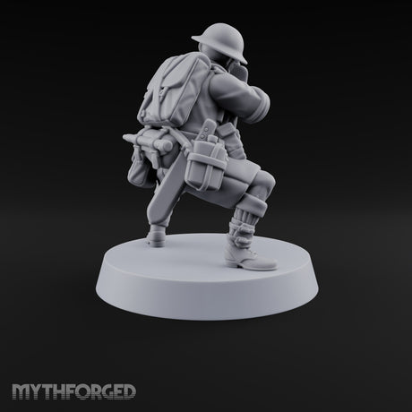 Sweeping the Perimeter Human Bullpup Rifleman H