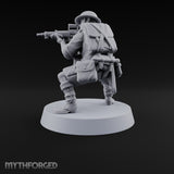 Sweeping the Perimeter Human Bullpup Rifleman H