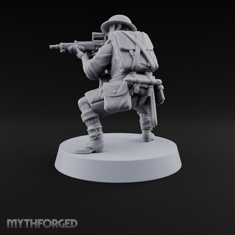 Sweeping the Perimeter Human Bullpup Rifleman H