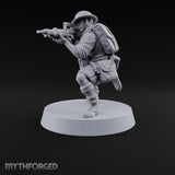 Sweeping the Perimeter Human Bullpup Rifleman H