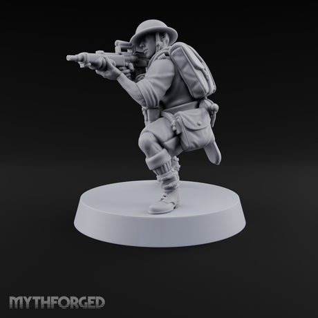 Sweeping the Perimeter Human Bullpup Rifleman H