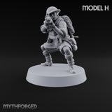 Sweeping the Perimeter Human Bullpup Rifleman H