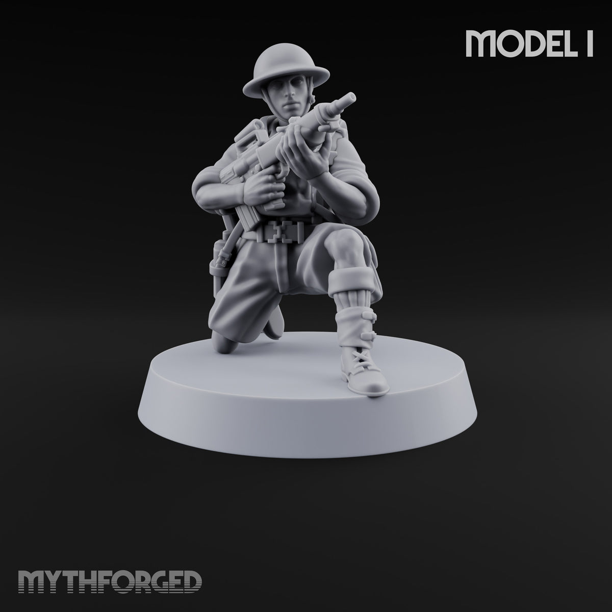 Sweeping the Perimeter Human Bullpup Rifleman I