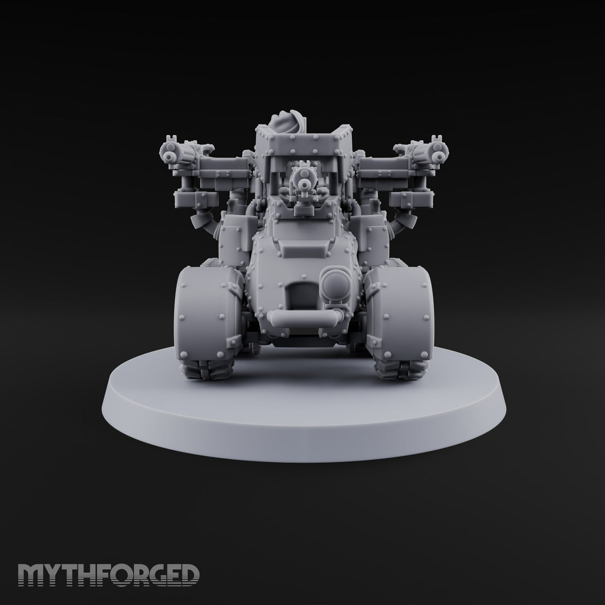 Rolling Thunder, Four Barrels Warforged Wheeled-Tracked Automaton