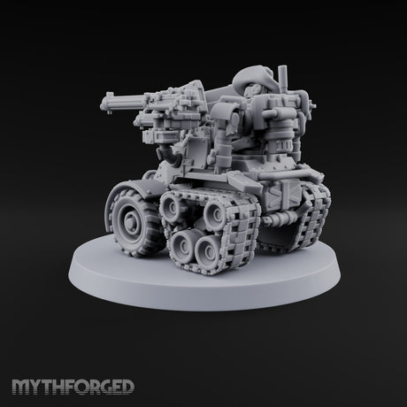 Rolling Thunder, Four Barrels Warforged Wheeled-Tracked Automaton