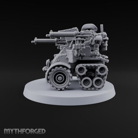 Rolling Thunder, Four Barrels Warforged Wheeled-Tracked Automaton