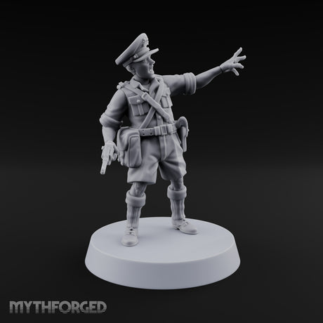 Directing Fire British Far East Officers — B