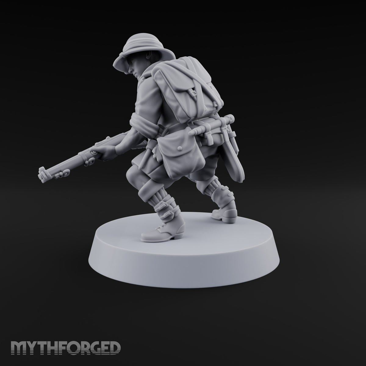 On Jungle Patrol Human Rifleman J