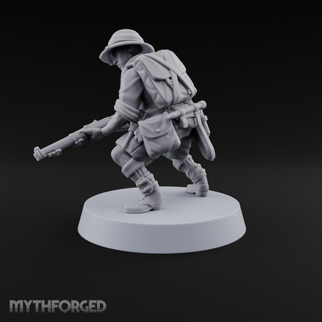 On Jungle Patrol Human Rifleman J