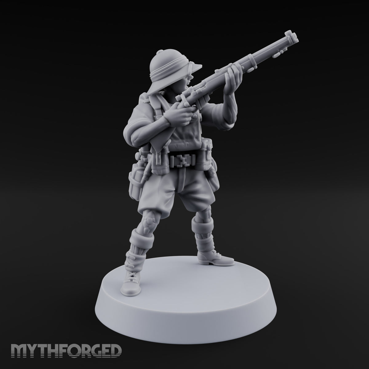 On Jungle Patrol Human Rifleman A