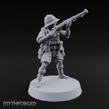 On Jungle Patrol Human Rifleman A