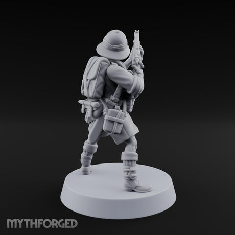 On Jungle Patrol Human Rifleman A