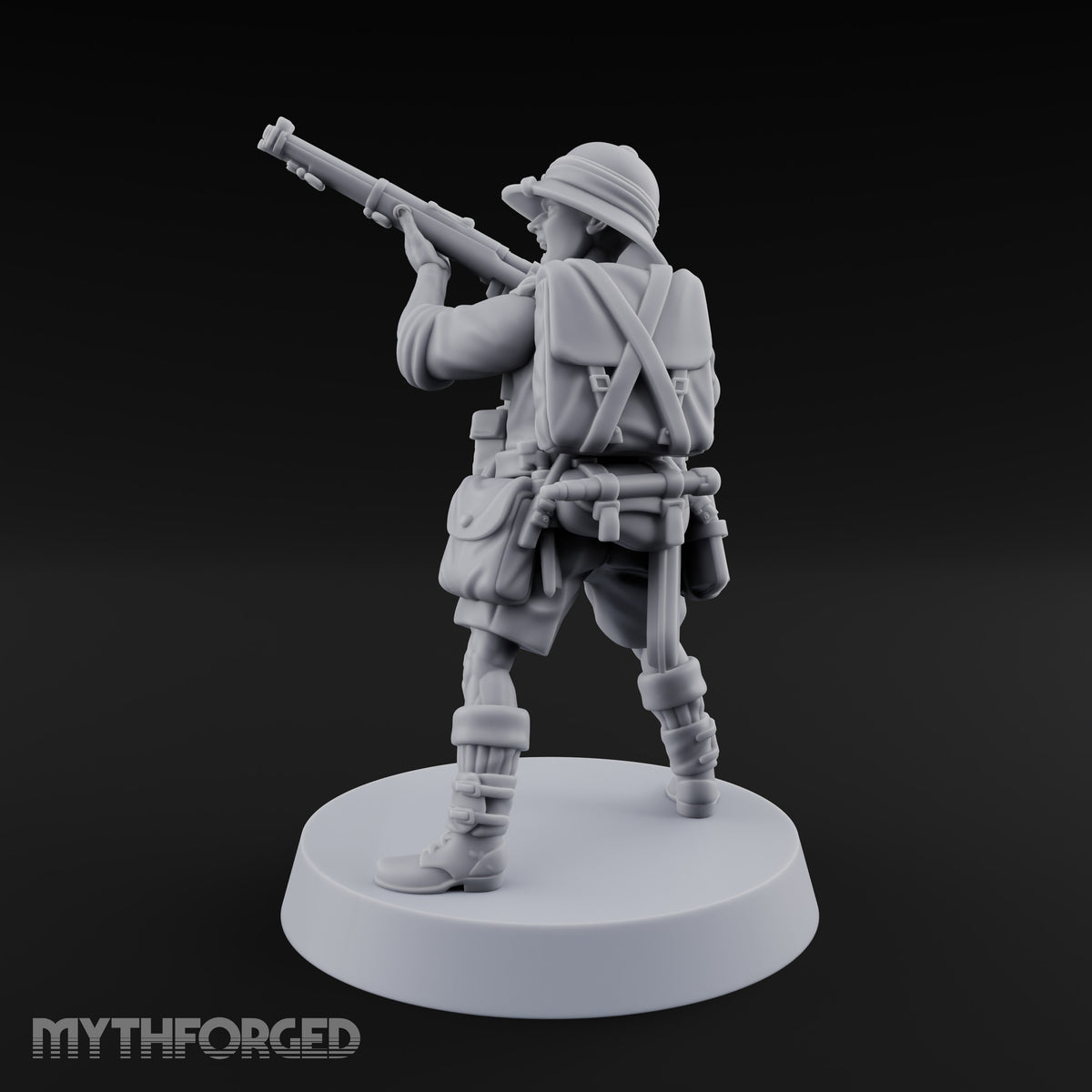 On Jungle Patrol Human Rifleman A