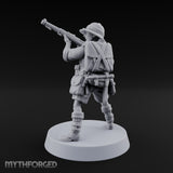 On Jungle Patrol Human Rifleman A