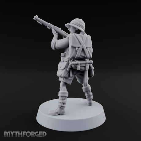 On Jungle Patrol Human Rifleman A