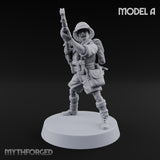 On Jungle Patrol Human Riflemen — A