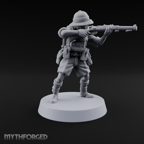On Jungle Patrol Human Rifleman B