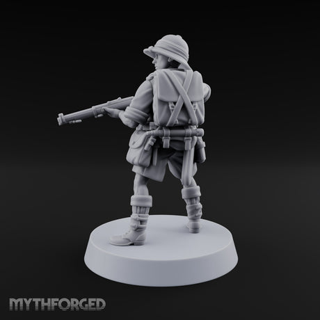 On Jungle Patrol Human Rifleman C