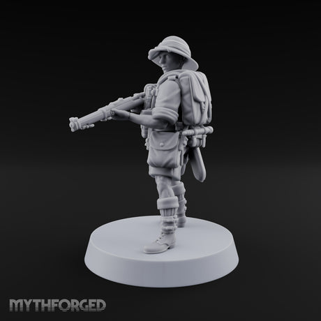 On Jungle Patrol Human Rifleman C