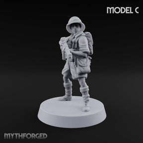 On Jungle Patrol Human Rifleman C